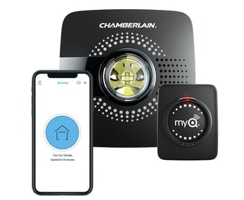 Photo of the myQ system Photo of the myQ system