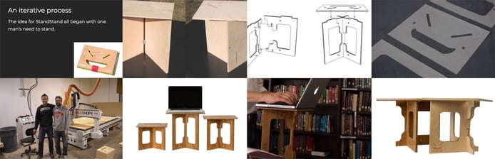 StandStand prototypes and collage StandStand prototypes and collage