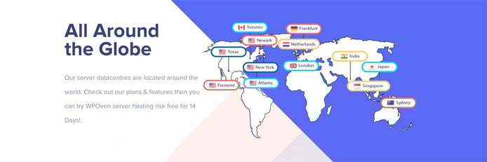 WPOven's datacenters