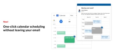 Boomerang's new one-click scheduling