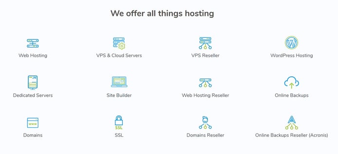 Screenshot of HOSTAFRICA services Screenshot of HOSTAFRICA services