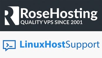RoseHosting and LinuxHostSupport logos RoseHosting and LinuxHostSupport logos