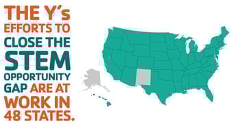 Screenshot of YMCA STEM program map Screenshot of YMCA STEM program map