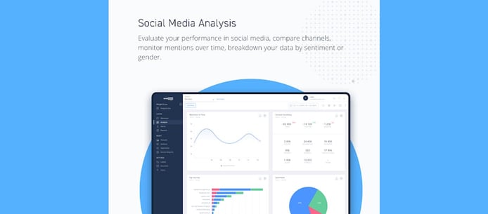 Social media analytics screenshot Social media analytics screenshot