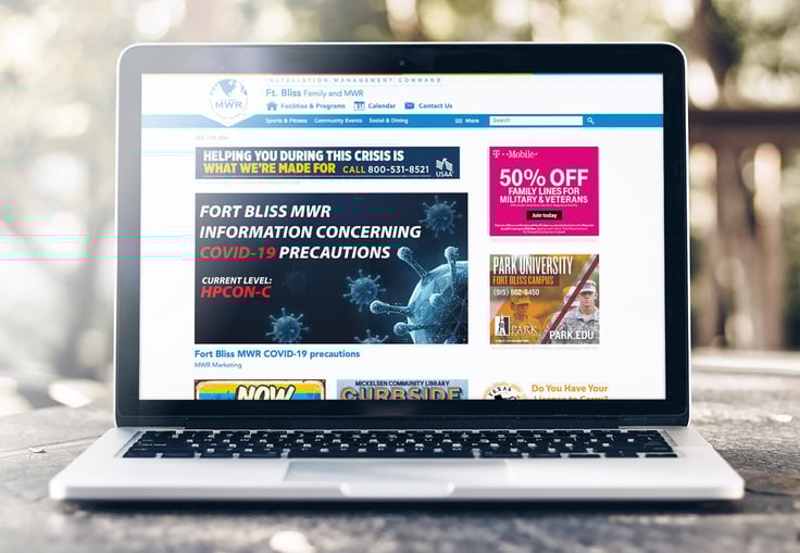 A photo of an IMCOM MWR website powered by Concrete A photo of an IMCOM MWR website powered by Concrete