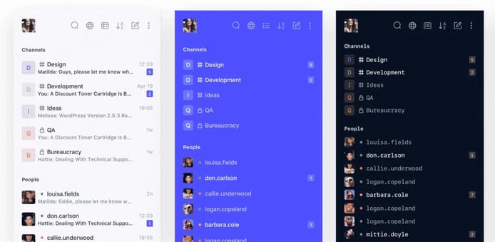 Screenshots of Rocket.Chat interface Screenshots of Rocket.Chat interface