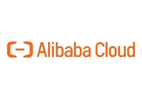 Alibaba cloud logo on white background