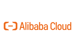 Alibaba cloud logo on white background Alibaba cloud logo on white background
