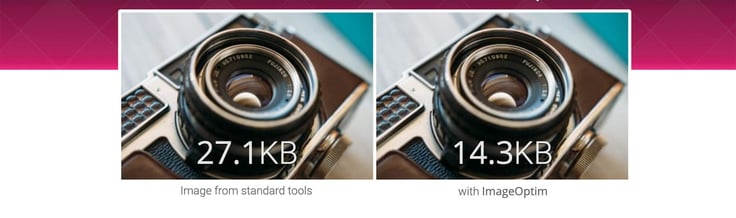 photos compressed using imageoptim