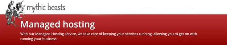 Managed hosting bar