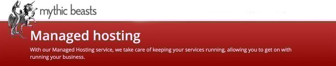 Managed hosting bar Managed hosting bar