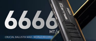 Crucial has set multiple records with the Crucial Ballistix MAX line.