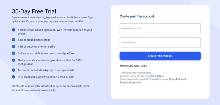 Kamatera free trial
