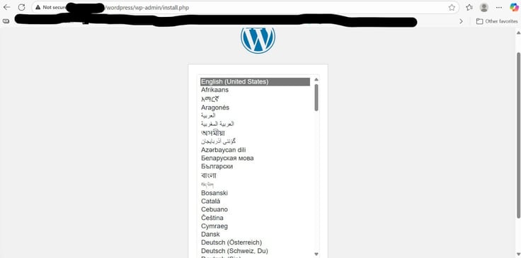 WordPress languages