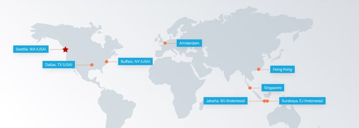 Screenshot of Wowrack datacenter locations Screenshot of Wowrack datacenter locations
