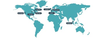 Datacenter map Datacenter map