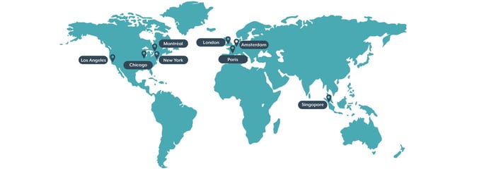 Datacenter map Datacenter map