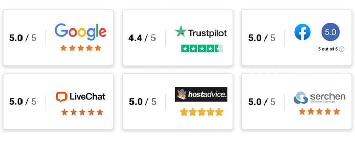 Screenshot of Oryon online review scores Screenshot of Oryon online review scores