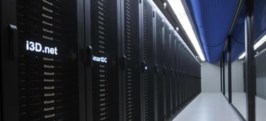 Photo of inside i3D.net datacenter