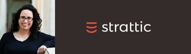 Strattic founder and logo