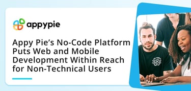 The Appy Pie No Code Dev Platform
