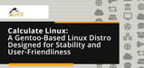 Calculate Linux: A Gentoo-Based Linux Distro Designed for Stability and Fast Server Deployments in Corporate Settings