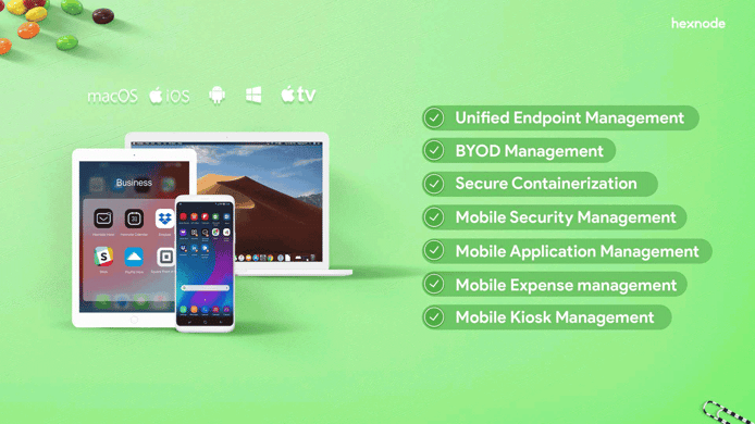 Hexnode's product range Hexnode's product range