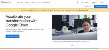 Screenshot of Google Cloud Platform