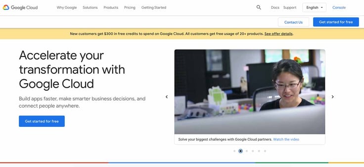 Screenshot of Google Cloud Platform Screenshot of Google Cloud Platform