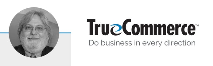 Ross Elliott, CSO and TrueCommerce logo Ross Elliott, CSO and TrueCommerce logo