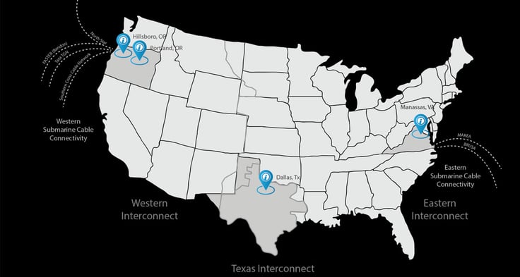 Datacenter map