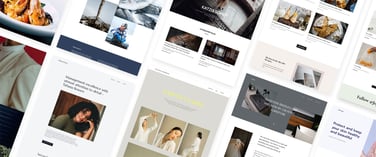 Find an aesthetic that fits your business with templates galore.