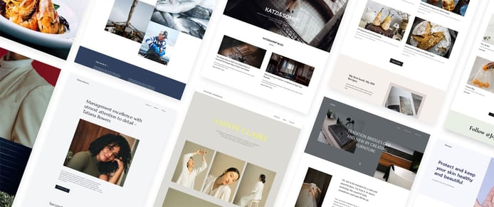 Find an aesthetic that fits your business with templates galore. Find an aesthetic that fits your business with templates galore.