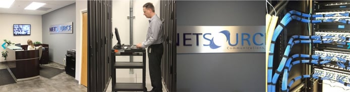 Photos of NetSource datacenter and staff
