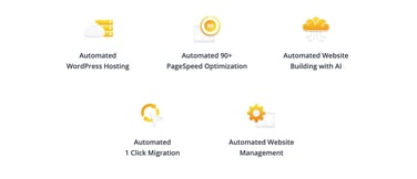 graphic illustrating 10Web's automation options graphic illustrating 10Web's automation options