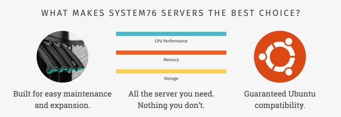 Screenshot of System76 server benefits Screenshot of System76 server benefits