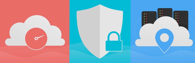 logos for speed, security, and performance logos for speed, security, and performance