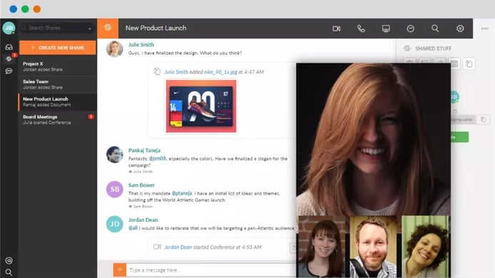 Screenshot of HyperOffice collaboration tool Screenshot of HyperOffice collaboration tool