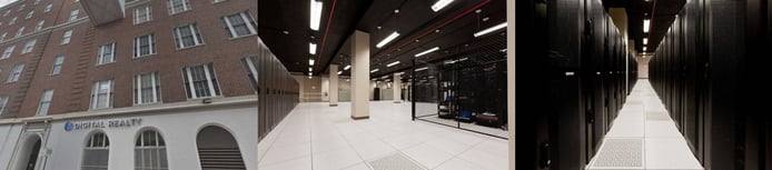 Collage of photos of VelociHOST Miami datacenter Collage of photos of VelociHOST Miami datacenter