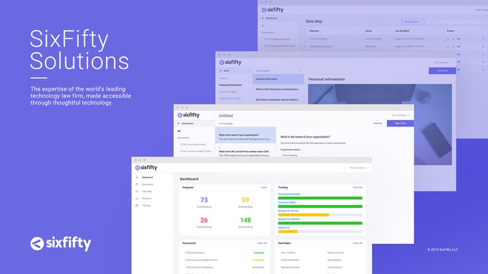 Image showing screenshots of SixFifty's tools at work