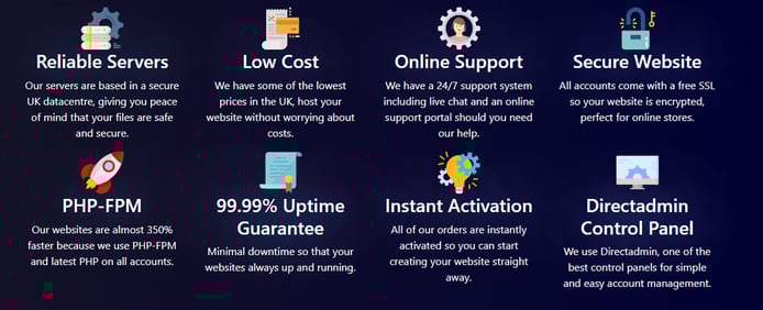 List of services that comes with hosting plan List of services that comes with hosting plan