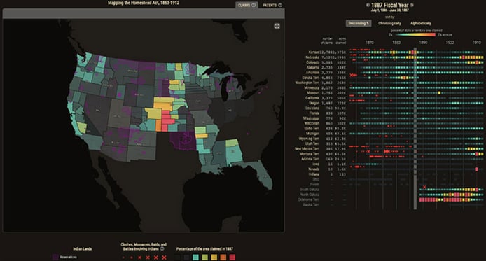 DSL Homestead Act Map