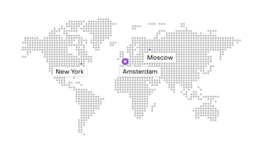 Screenshot of HOSTKEY datacenter locations