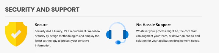Screenshot from Concrete CMS website