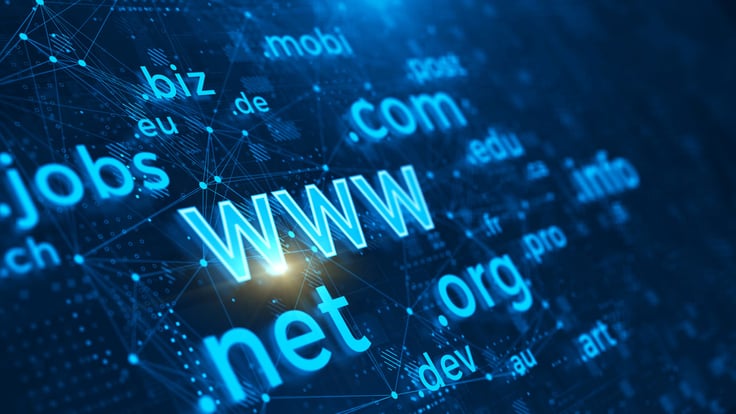 Stock photo of domain name extensions Stock photo of domain name extensions