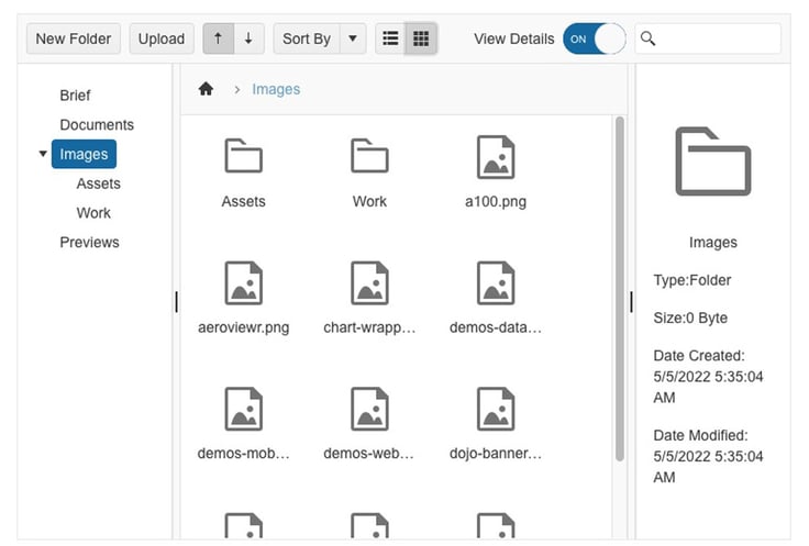 Telerik UI FileManager