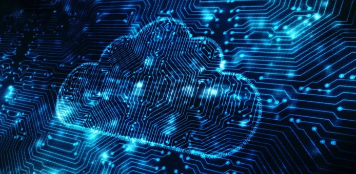 Cloud and pixel graphics Cloud and pixel graphics