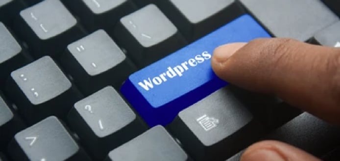 Keyboard with WordPress button