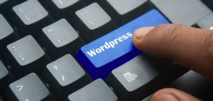 Keyboard with WordPress button Keyboard with WordPress button