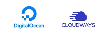 DigitalOcean and Cloudways Logos